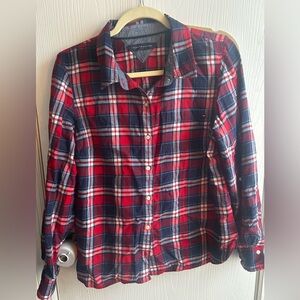 Tommy Hilfiger plaid blouse